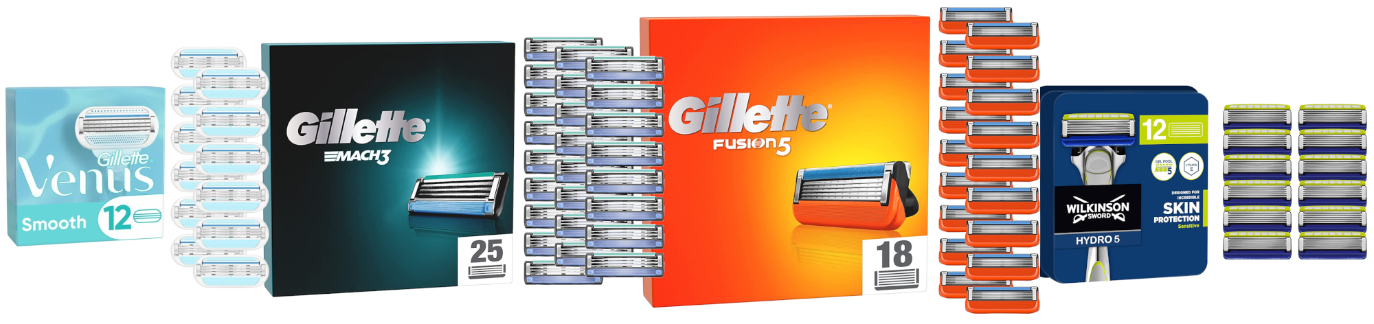 Ersatzklingen von Gillette, Venus &amp; Wilkinson bei Amazon » Die 10 besten Angebote 🪒