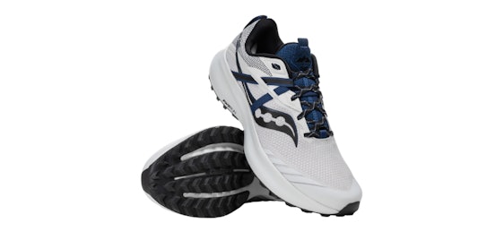 Saucony Ride 15 TR für 60€ - Trail Laufschuh in Größe 40,5 bis 49, in Weiß-Blau