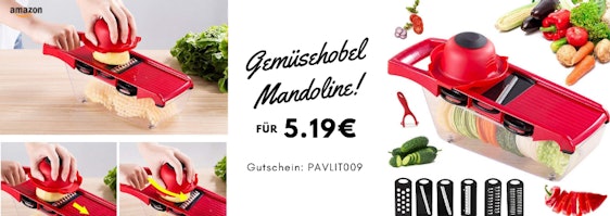 6 in 1 Gemüseschneider für nur 5.19 Euro