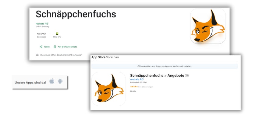 Schnaeppchenfuchs-Apps Schnaeppchenfuchs-Apps