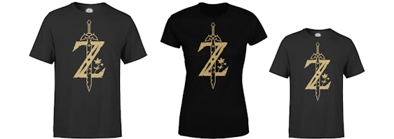 Nintendo Zelda Master Sword T-Shirt für 11€ - in Damen-, Herren- und Kinder-Ausführung