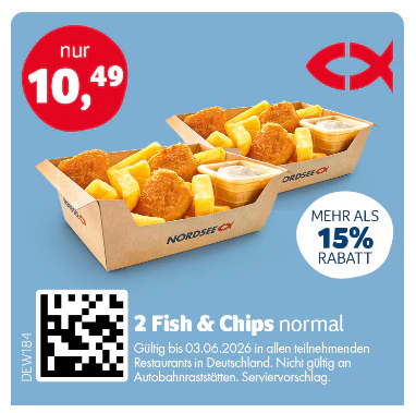 Nordsee Gutscheine Fish and Chips