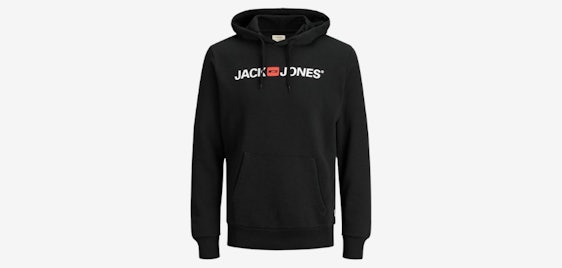 Jack & Jones Logo Hoodie ab 17€ - Kapuzenpullover mit 83% Baumwolle, Gr. XS - XXL