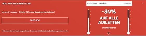 30% Rabatt auf adidas Adiletten bei 43 einhalb 🩴 – z.B. Terrex Adilette für 31€