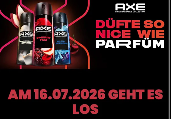 AXE Fine Fragrance Premium Deos kostenlos testen – 100 % Cashback