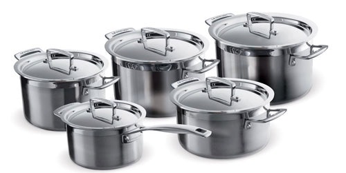 5-teiliges Kochtopfset Le Creuset 3Ply bei Amazon Italien für 360€