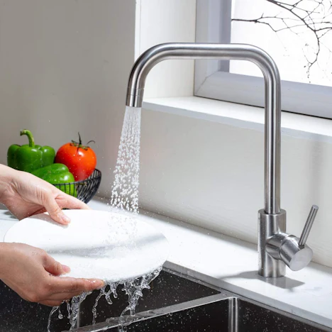Wasserhahn für Küche 360° Drehbar Küchenarmatur mit 2 Strahlarten