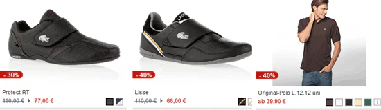 sale bei lacoste