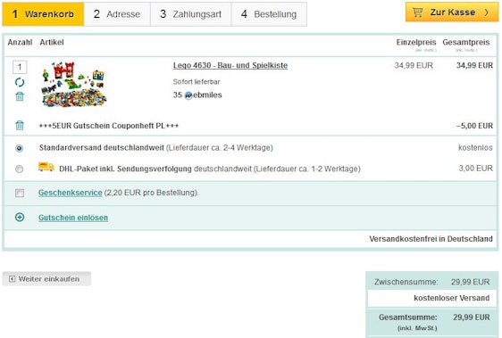 Lego 4630 - Bau- und Spielkiste für 30€