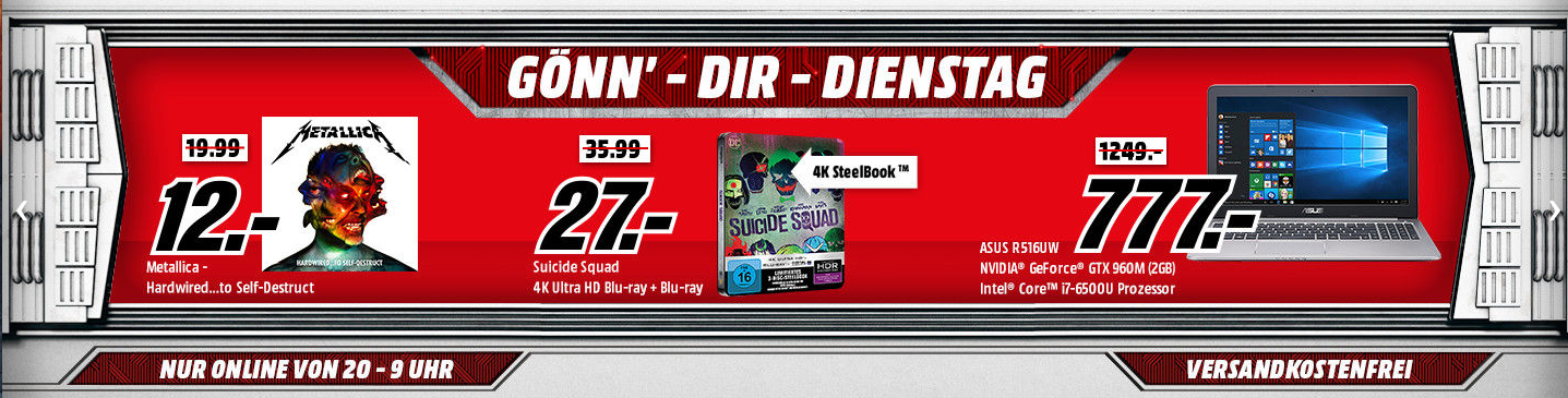 Gönn Dir Dienstag für Gamer – z.B. Acer Predator G6-710 Gaming-PC(i7-6700K, 32 GB RAM, Nvidia GeForce GTX 1080) für 2.222€