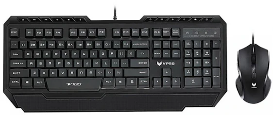 Rapoo V100 Gamingset für 29€ - beleuchtetes Gaming Keyboard + optische Gaming Maus