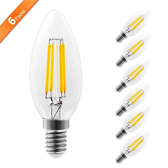 Glühfaden E14 Kerze LED Lampe Retrofit Classic C35 4W