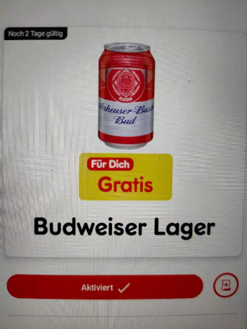 18.-20.6. gratis Budweiser Lager in der Netto App