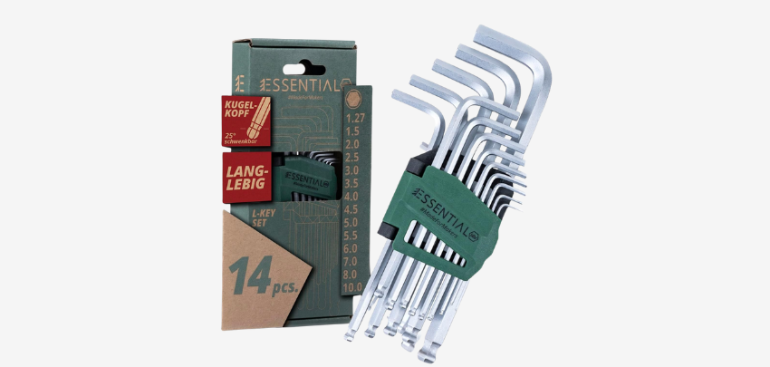 Wiha Stiftschlüssel Set für 9€ - 14-teilig, Chrom-Vanadium, Kugelkopf Innensechskant