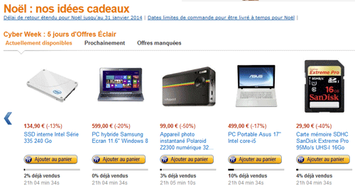 Amazon.fr Black Friday Deals - viele Highlights, bequem bestellbar