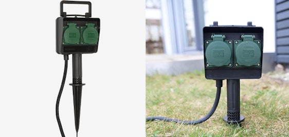 Brennenstuhl Gartensteckdose für 9€ - Erdspieß, 1,4m Kabel