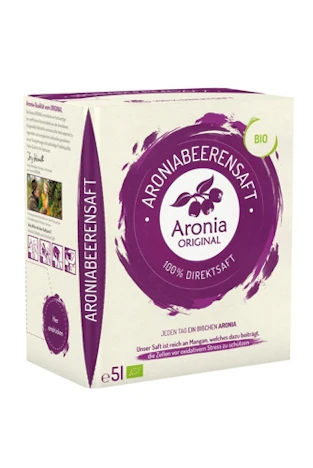 Aronia Original Bio Aroniasaft 100% Direktsaft, 5 Liter, 1er Pack (1 x 5 l) für 22,99 EUR