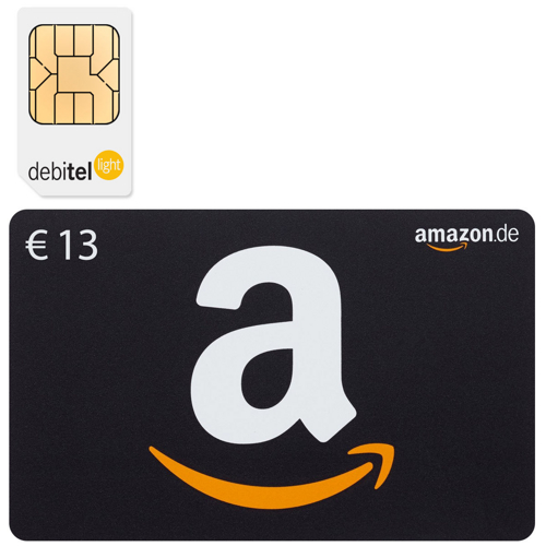 13,00 Euro Amazon Gutschein + ggf. 10€ PSN Guthaben mit debitel light SIM-Karte