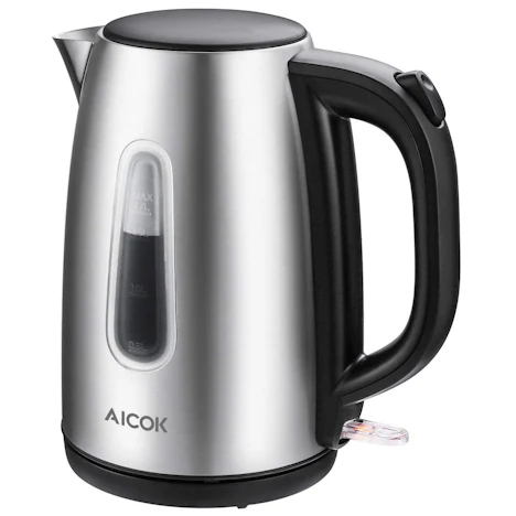Wasserkocher, 1.7L, Automatische Abschaltung und Trockenschutz, 2200W