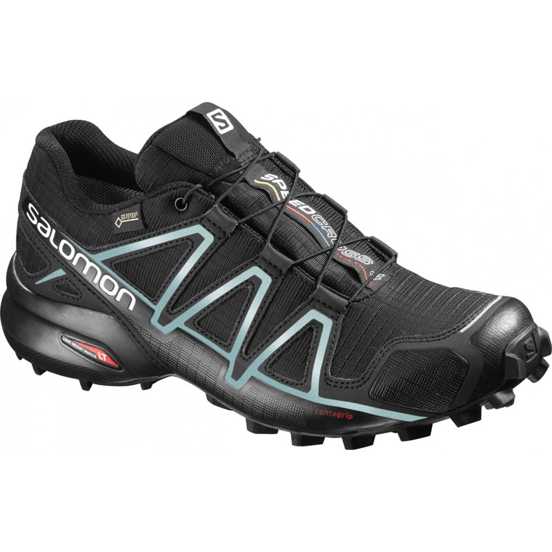 Salomon Speedcross 4 GTX W black/black/metallic bubble blue mit 28,99€ Ersparnis
