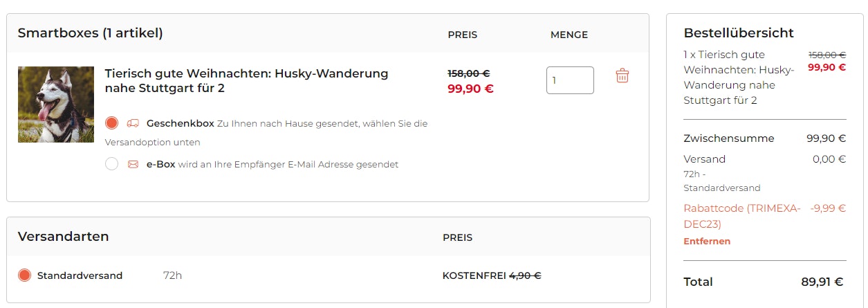 Smartbox-Husky-Wanderung-Gutschein Smartbox-Husky-Wanderung-Gutschein