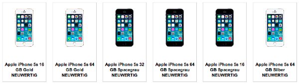 Apple iPhone 5S für 450€ und 5C für 340€ - neuwertige Geräte