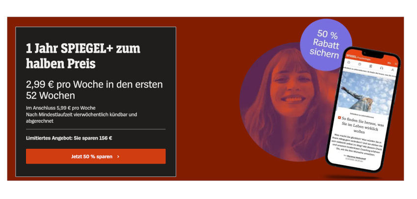 MEGA! 🤩 1 Jahr SPIEGEL+ zum halben Preis lesen - 11FREUNDE &amp; Effilee inklusive 🗞️✨