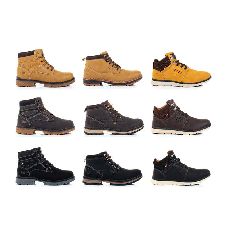 Black Barred  Boots Panama Forest Axel II Braun Gelb Schwarz