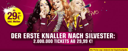 Germanwings Tickets für 29,99€ inkl. Steuern und Gebühren