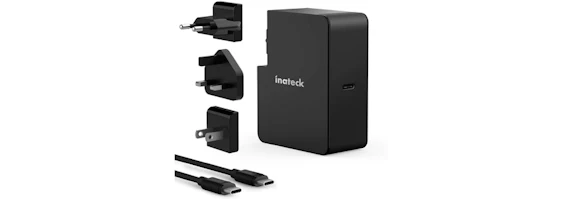 Inateck 60W für 21€ - USB Type-C PD-Ladegerät mit Reisesteckadaptern