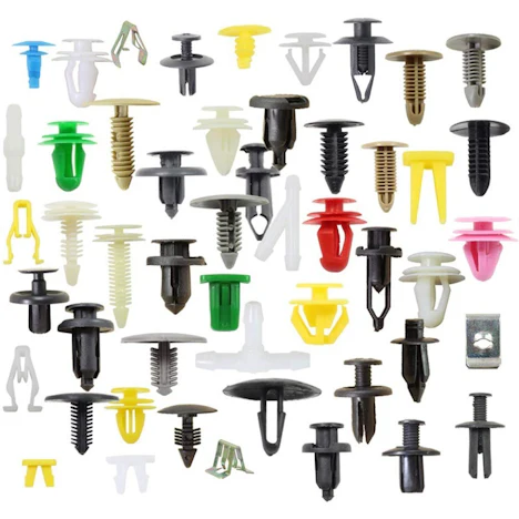 100Pcs Random Mixing Universal Car Fender Plastic Clips
