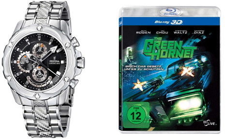 Amazon Osternest Aktion - Festina Uhr für 179€ und Green Hornet 3D für 14€