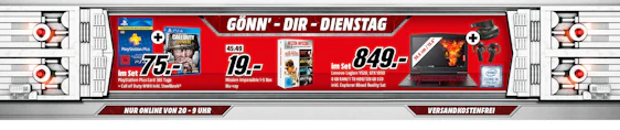 Gönn Dir Dienstag bei Media Markt - z.B. Asus ZenPad 8.0 8" Tablet für 99€