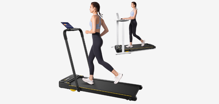 Angesagt! Urevo Laufband für 220€ - 2-in-1 Modus, App-Kompatibilität, LED-Display