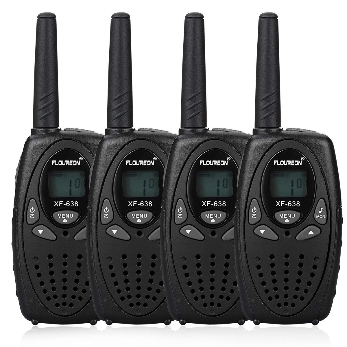 Amazon - 4X PMR Funkgerät Walkie Talkies 8 Kanäle Walki Talki 2-Wege Radio mit LC-Display 19,99 Euro