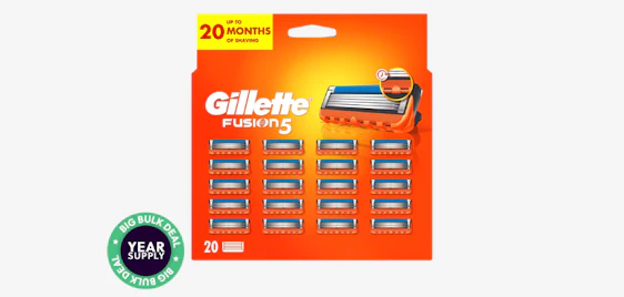 Jahresvorrat 🪒 20x Gillette Fusion 5 Klingen für 49€ 🧼