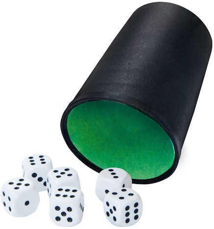 Noris Würfelbecher für 3€ - inkl. 6 Würfeln