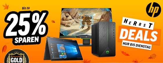 HP Herbst Deals mit bis zu 25% Rabatt bei Notebooksbilliger - die Top 15, z.B. HP 27xq für 306€