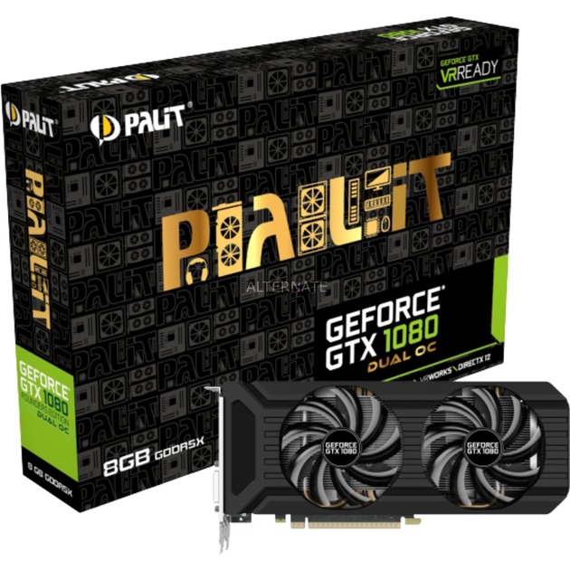 Palit GeForce GTX 1080 DUAL OC für 464,99 EUR inkl. Versand