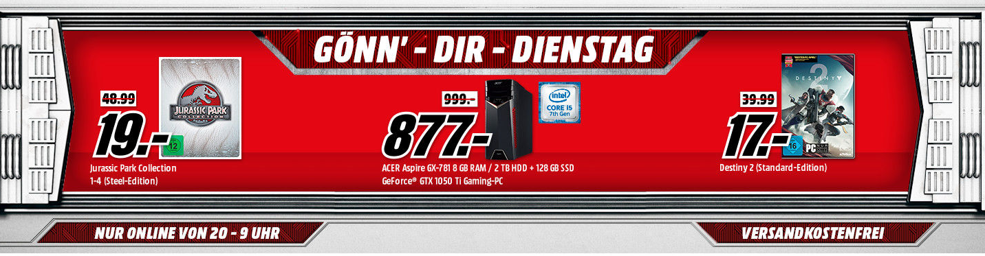 Gönn Dir Dienstag bei Media Markt: die Top 3 - z.B. Project Cars für PS4 und Xbox für 22€