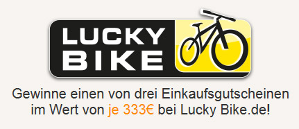 Gewinnspiel: Wir verlosen 3 x 333€ Gutschein für Lucky-Bike.de *UPDATE*