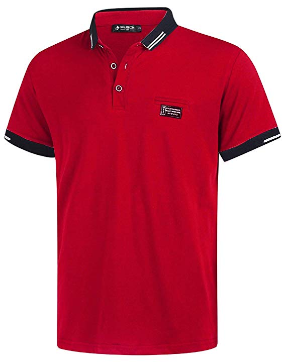 Amazon - Herren Shirt Polo Kurzarmshirt Polohemden Baumwolle Sommer T-Shirt Men's Polo Shirt 8,99 Euro