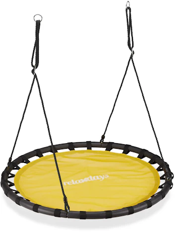 5,00€ auf Relaxdays Nestschaukel 120 cm gelb sparen