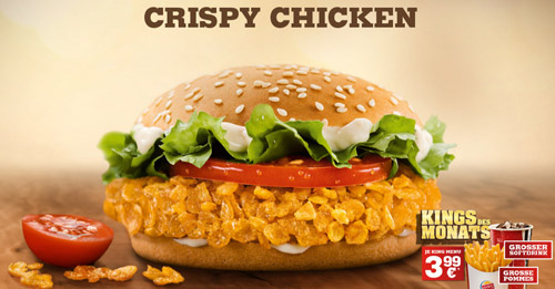 Burger King Crispy Chicken für 1,99€ - jetzt zum Probierpreis