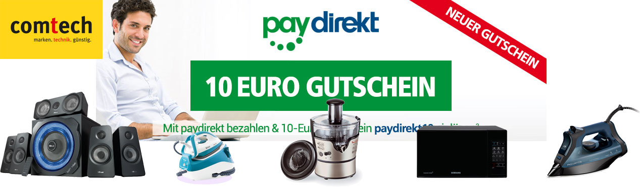10€ Comtech-Gutschein bei Zahlung mit PayDirekt - z.B. Trust Gaming GXT 658 Tytan 5.1 Lautsprecherset für 85€