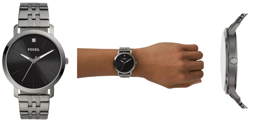 Fossil Lux Luther für 56€ - Edelstahlgehäuse, 5 ATM