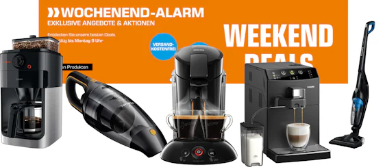 Philips Exclusive Weekend bei Saturn - viele günstige Haushaltsgeräte
