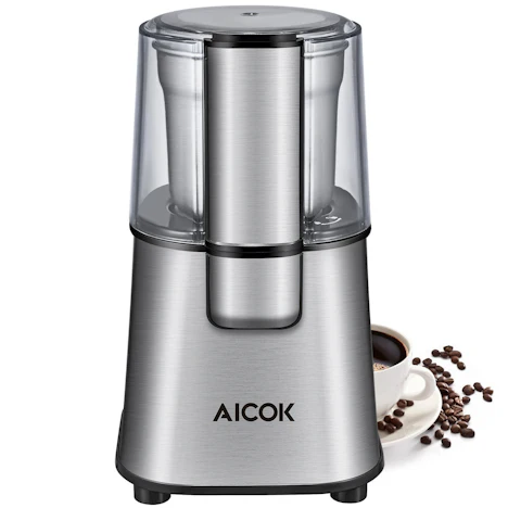 Kaffeemühle 200W, 65g & 12 Tassen, abnehmbarer Mahlbecher