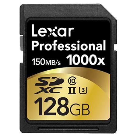 Lexar Professional 1000x SDXC 128GB für 45€ - Speicherkarte mit UHS-II, 150 Mbit/s