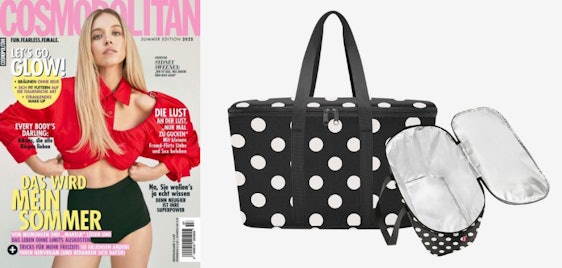 Komplett gratis 🎁 Cosmopolitan Jahresabo + Reisenthel Kühltasche